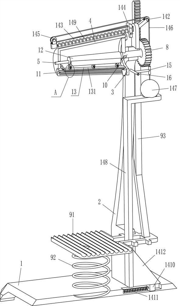 A kind of equipment for batch removal of snail tails for snail processing