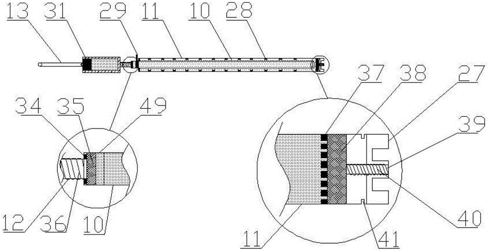 Novel single telescopic suspension type single hydraulic support column based on lever principle