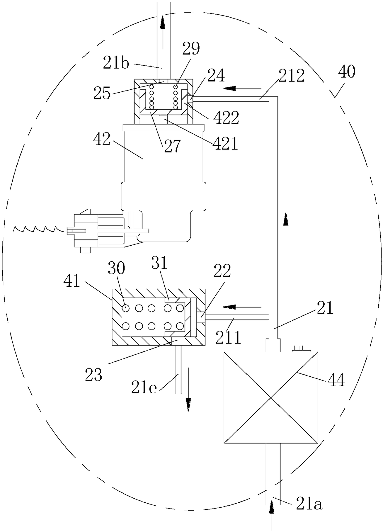 Self-priming, electronically controlled low-pressure fuel meter for internal combustion engines