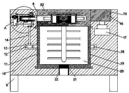 Stirring device for compound cement-based permeable crystallization type waterproof material