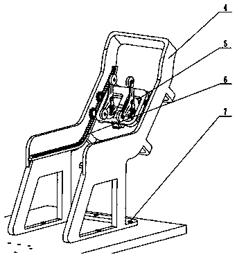 A massage chair for leg rehabilitation training