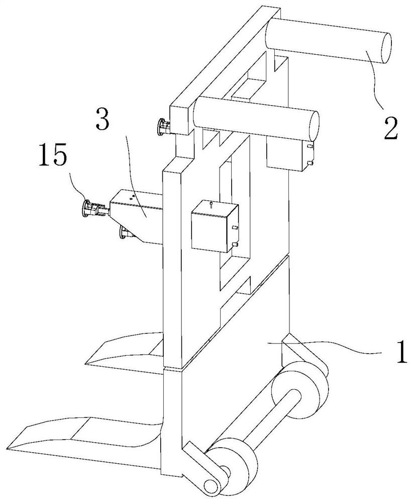 A glass plate stacking and handling device