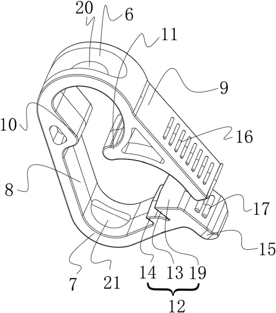 Pushing and pulling type anti-thrombus remaining needle