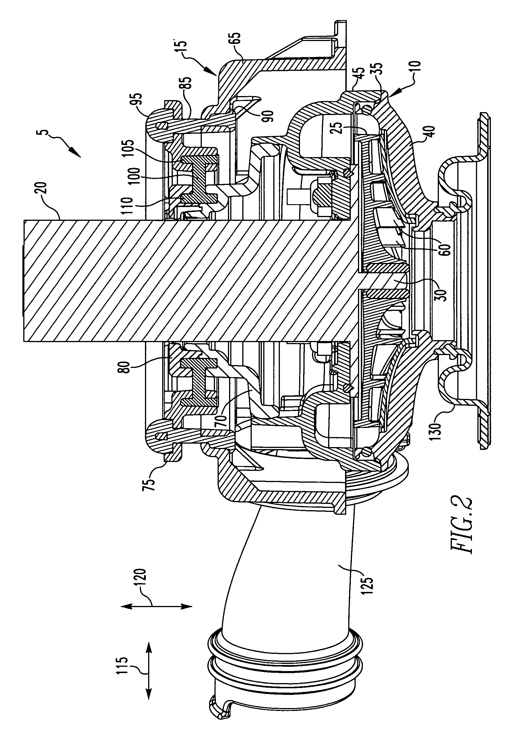 Gas delivery system including a flow generator having an isolated blower assembly for noise reduction