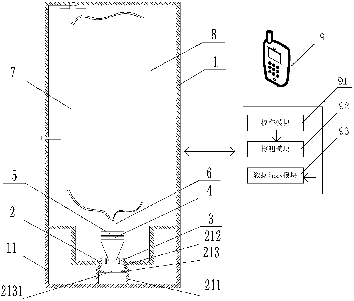 A portable near-infrared spectroscopy detection system