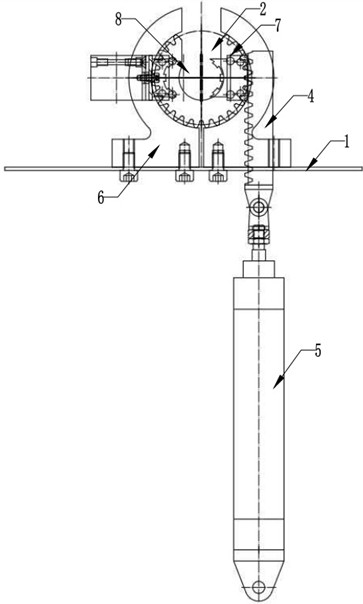 Automatic kelp seedling clamping machine