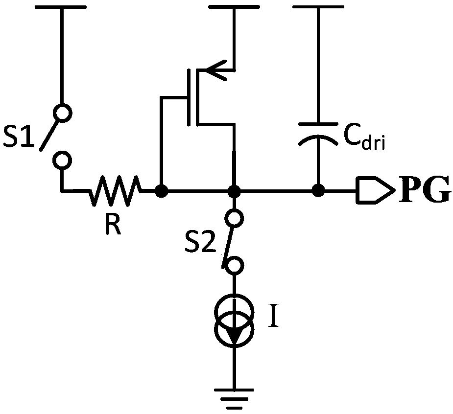 System for preventing generation of oscillation at time of closing of power tube of LDO