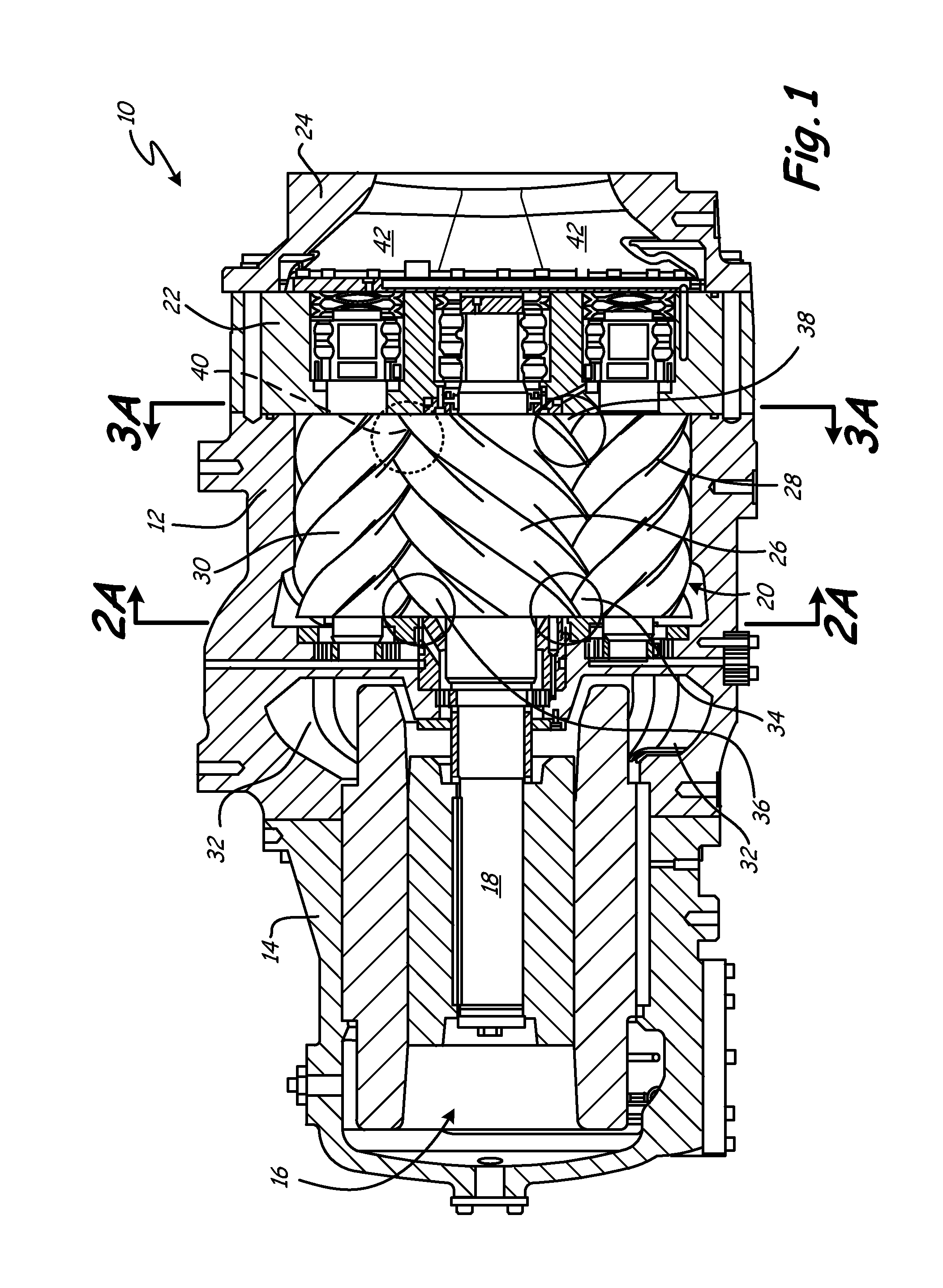 Screw compressor with asymmetric ports