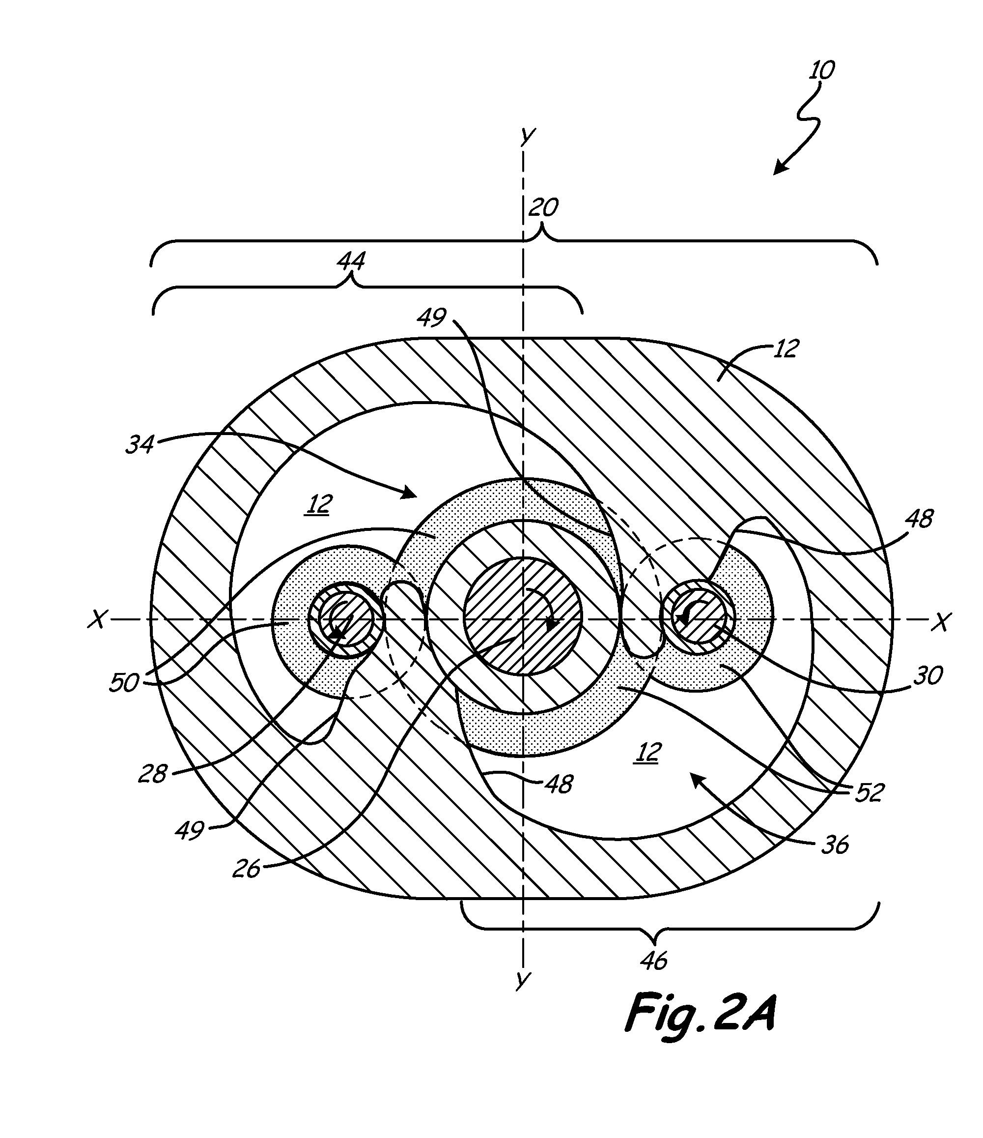 Screw compressor with asymmetric ports