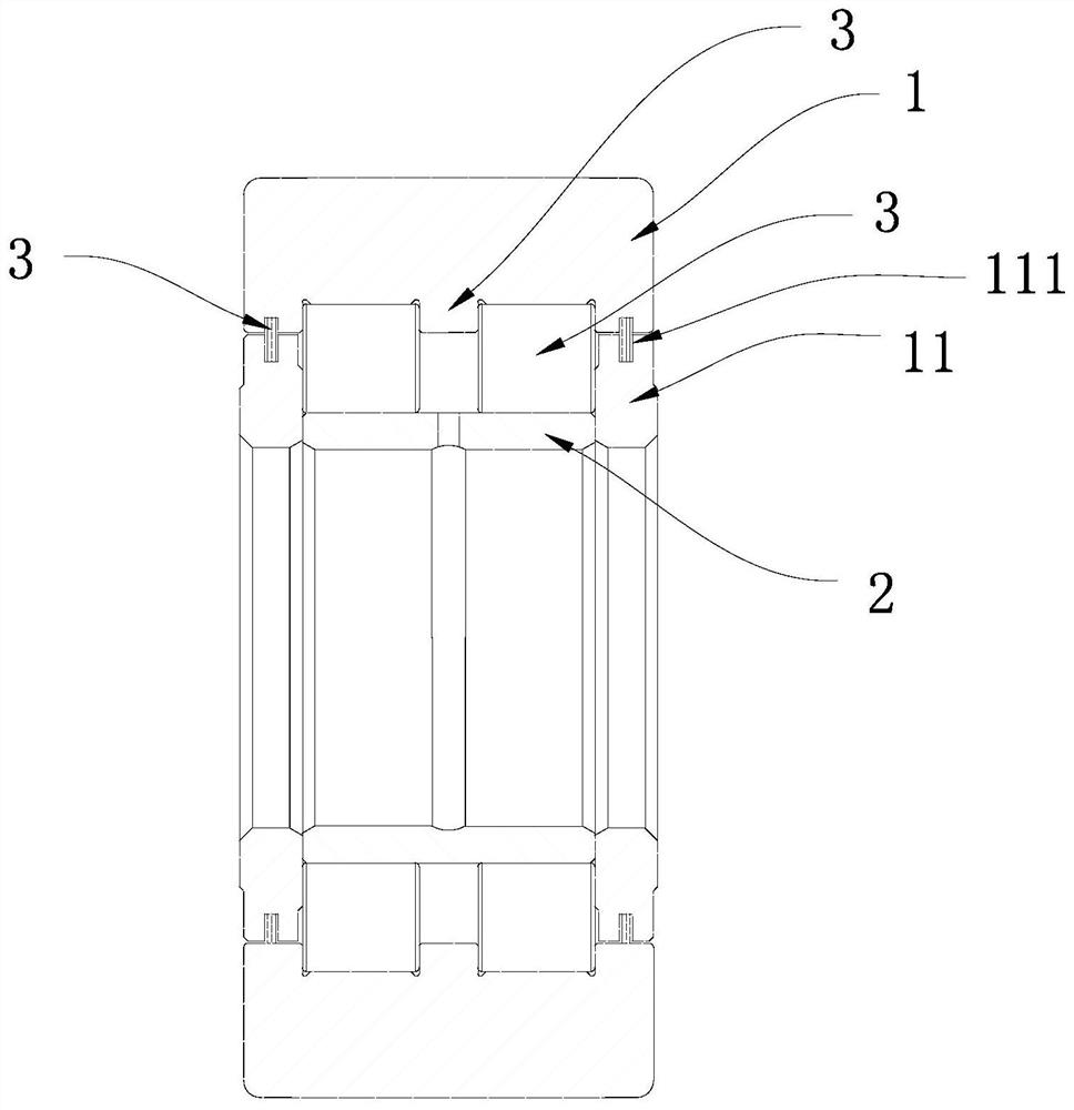 Sealing structure of cylindrical roller