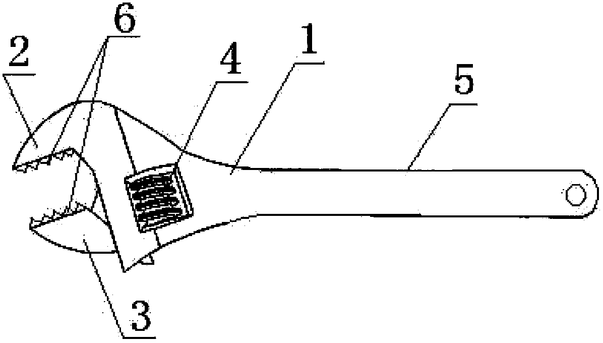 Meshing tooth spanner structure