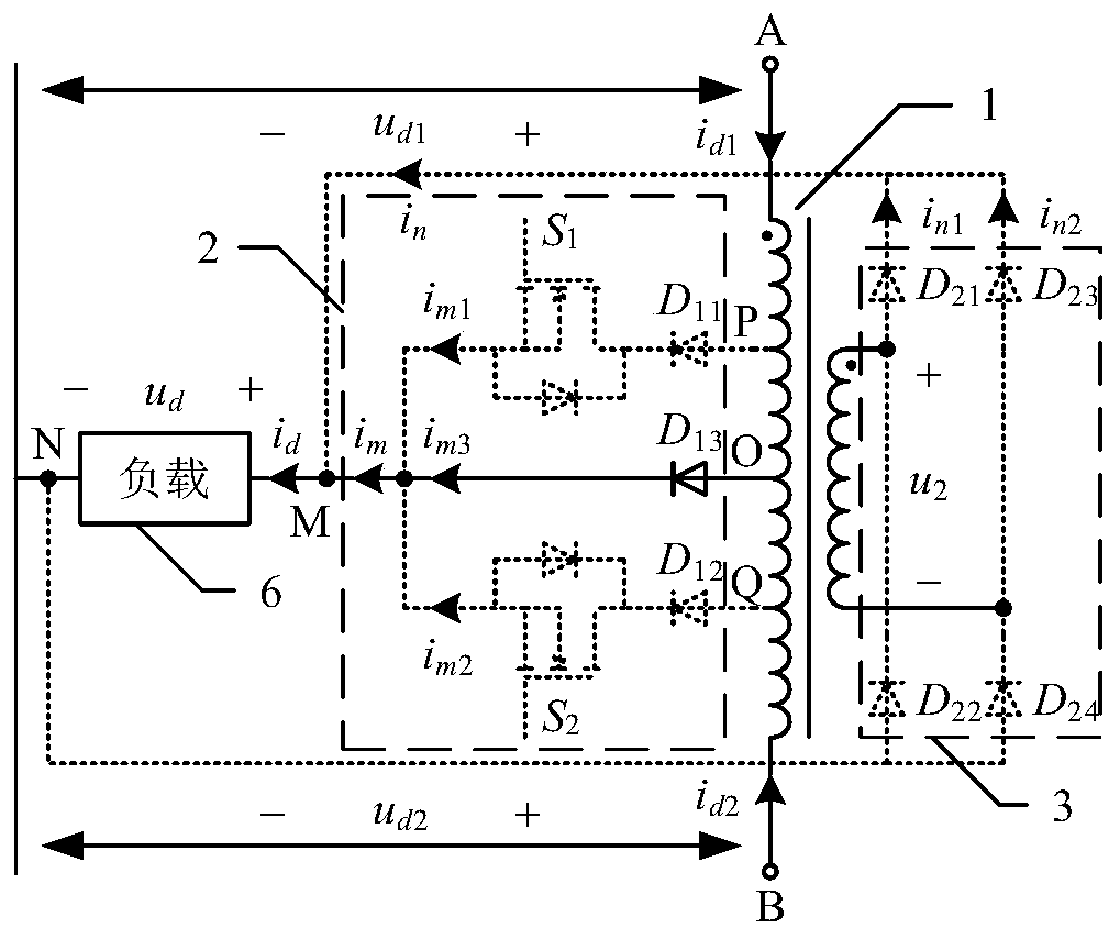 Hybrid primary-side tap-controllable balun