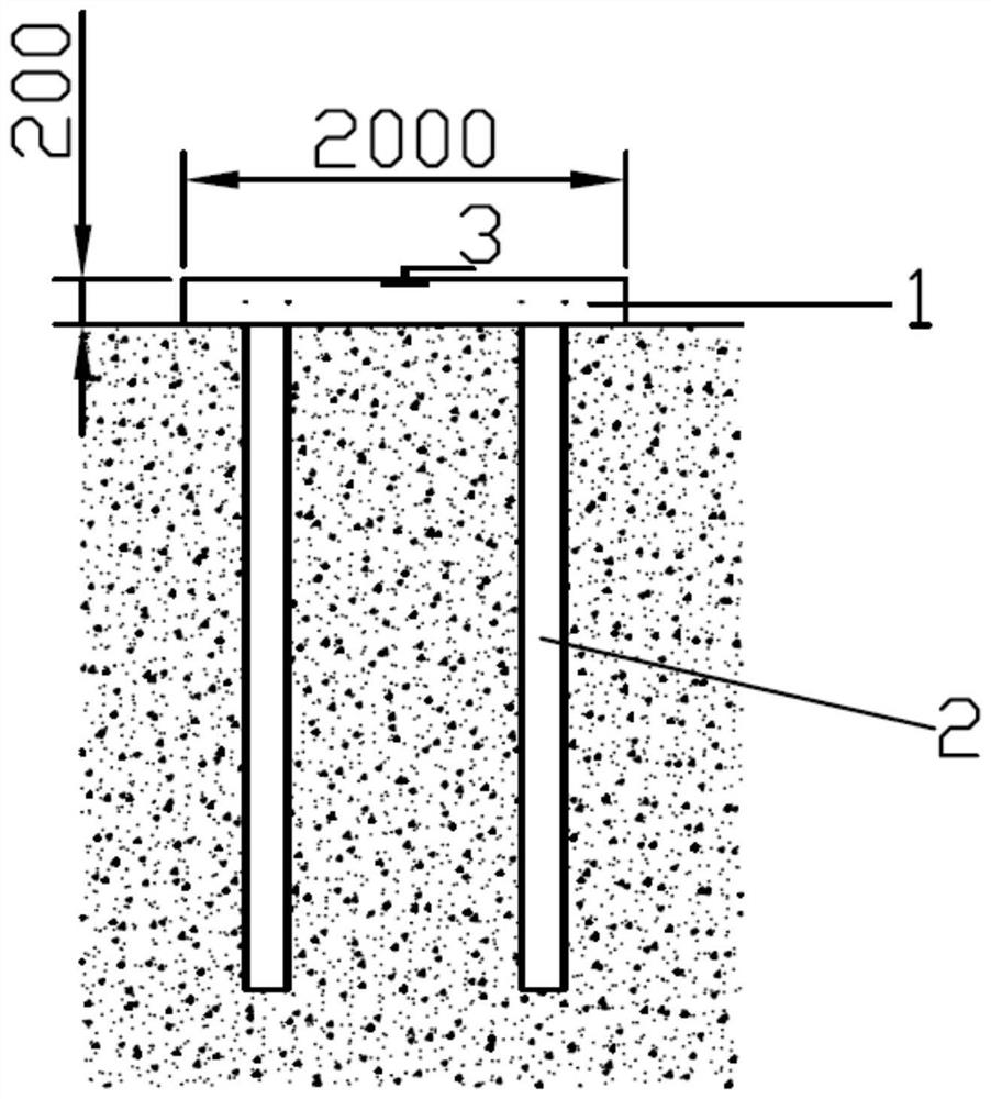 Construction method of fixed measurement control points for hydraulic reclamation site