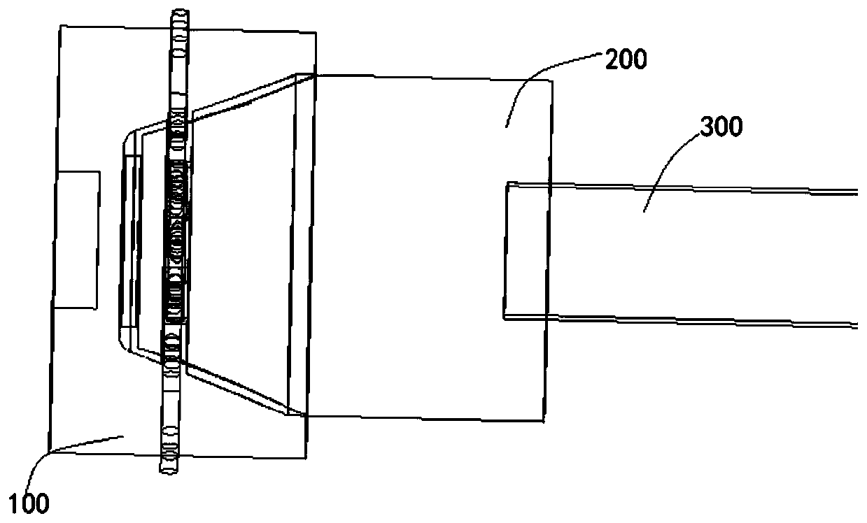High-redundancy insertion-pin-type connecting mechanism used for space truss connection