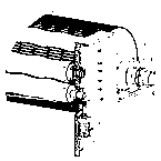 Glue spraying, pattern adding and quick cooling device of artificial turf