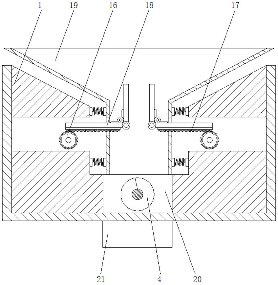 Anti-blocking grinding machine conveying device capable of achieving uniform feeding