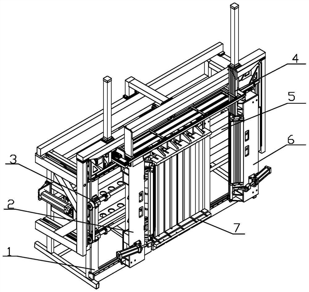 Vertical radiator automatic core assembling machine