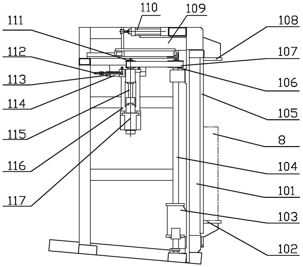 Vertical radiator automatic core assembling machine
