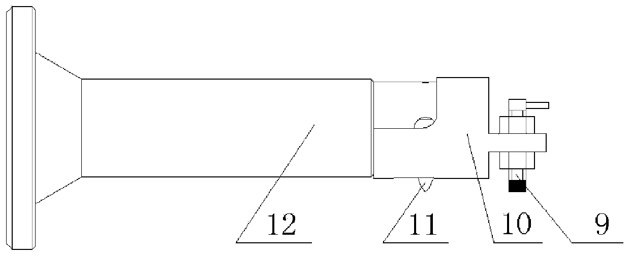 Contour error on-line measuring device of non-circular pin-hole of piston