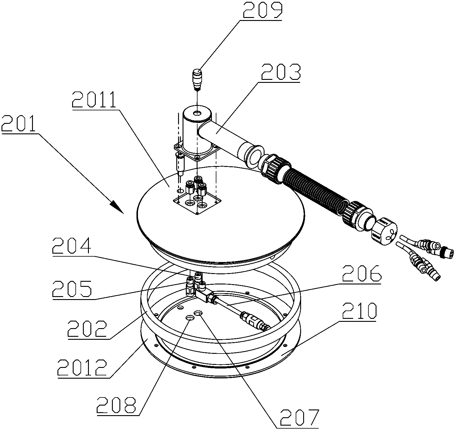 Apparatus capable of carrying out on-line detection on glove integrity in isolator system