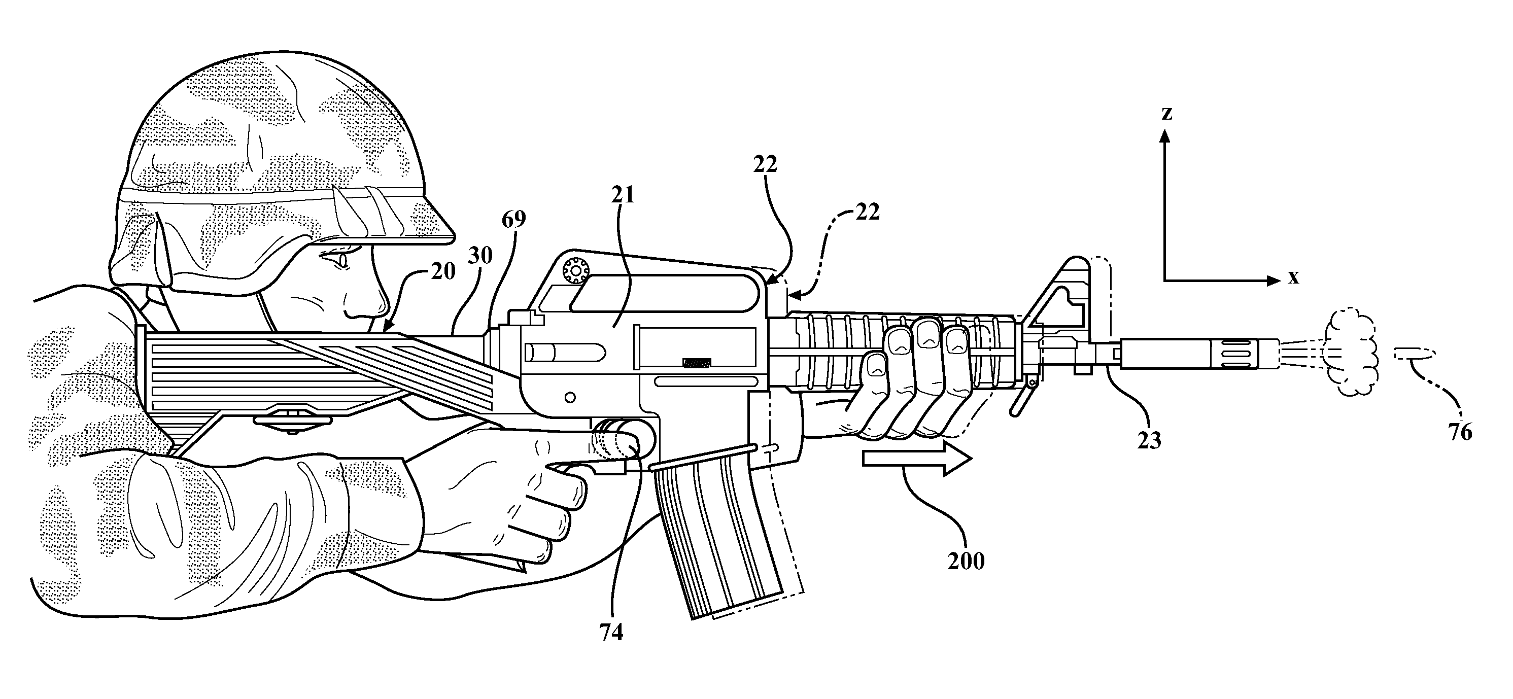 Interface system for firearm with sliding stock