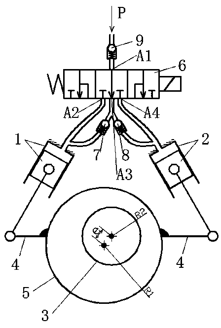 Low-speed machine low-energy-consumption quick-responding mechanism variable in combustion chamber volume