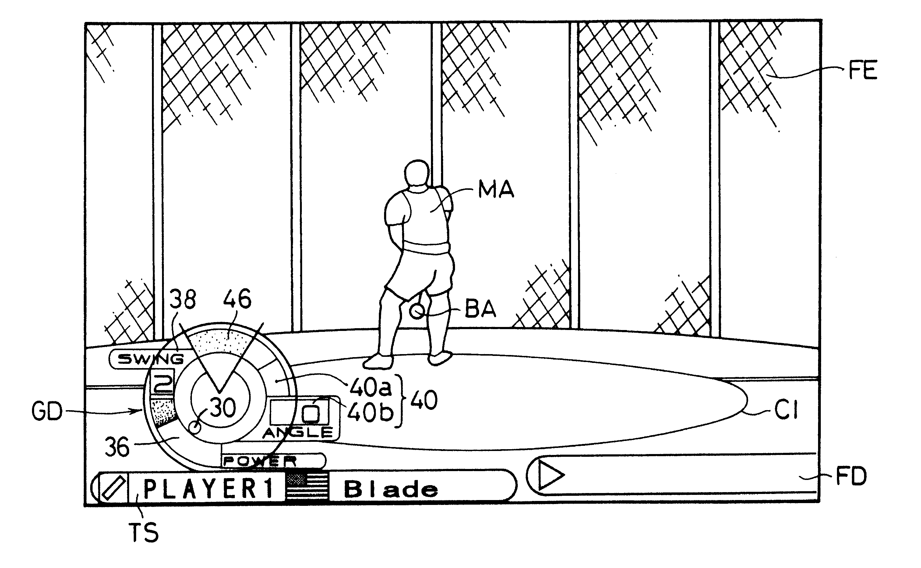 Video game device, throw guide displaying method in video game, and computer readable recording medium recording throwing guide display program
