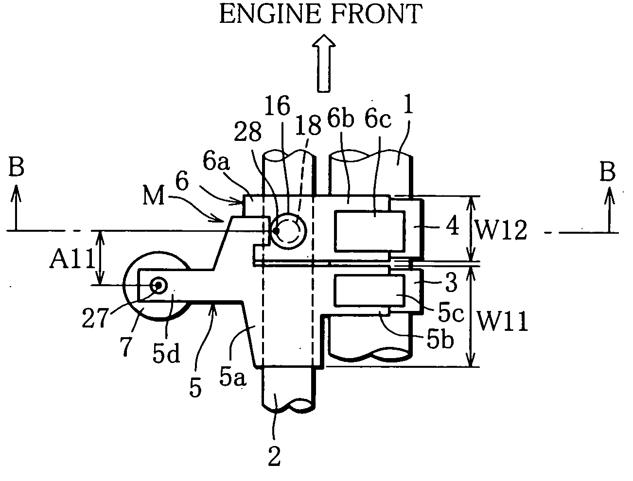 Variable valve train apparatus for an internal combustion engine