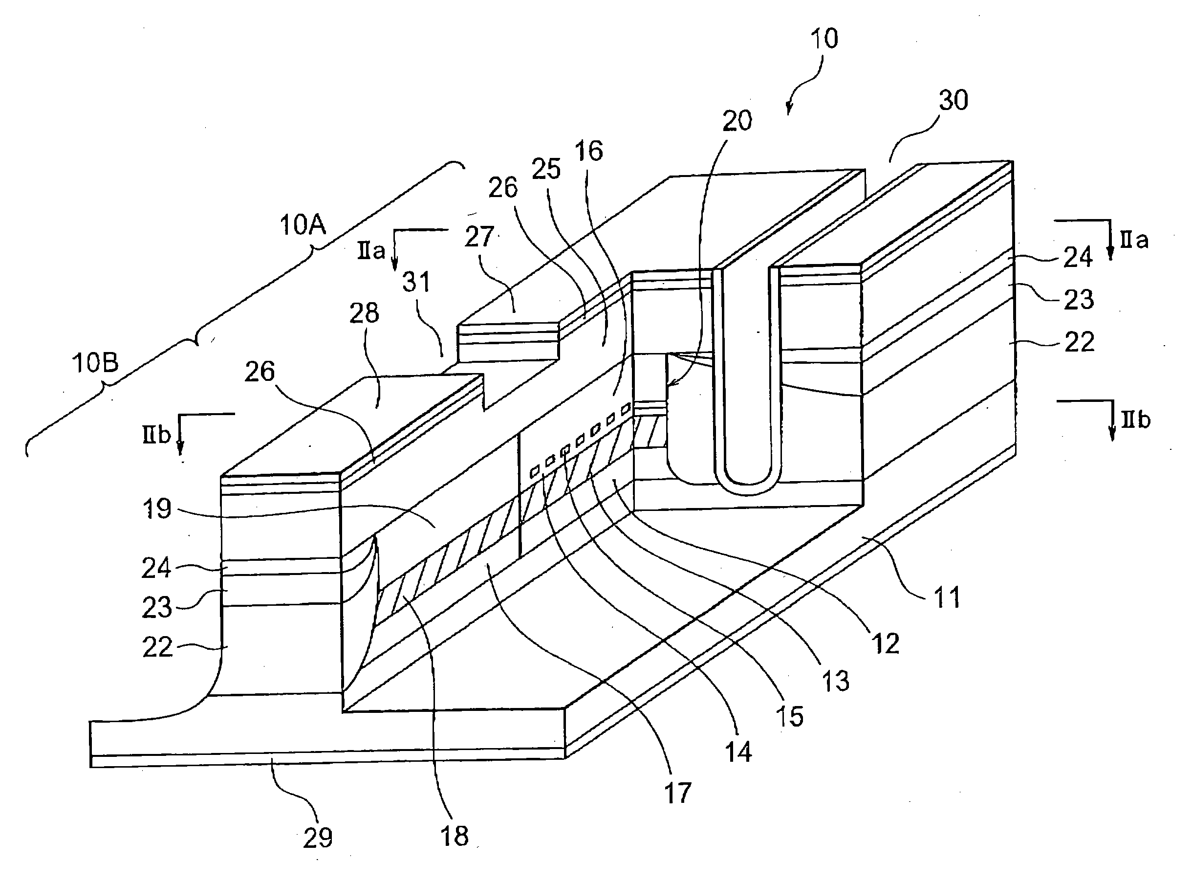 Optical device having a carrier-depleted layer