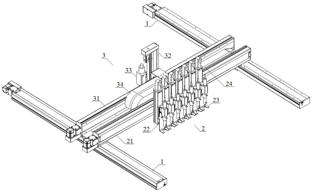 A spraying device for glue injection