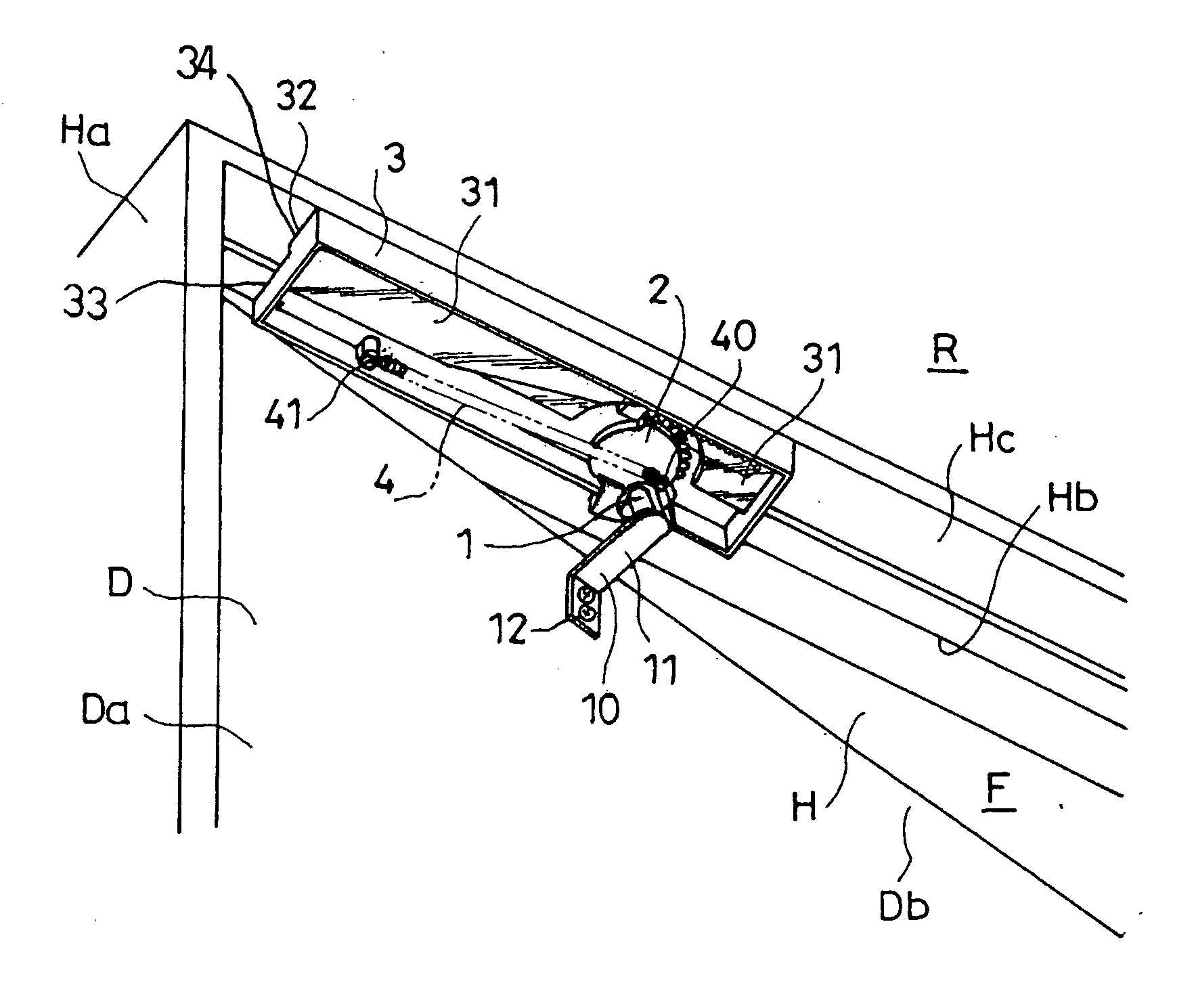 Withdrawing mechanism