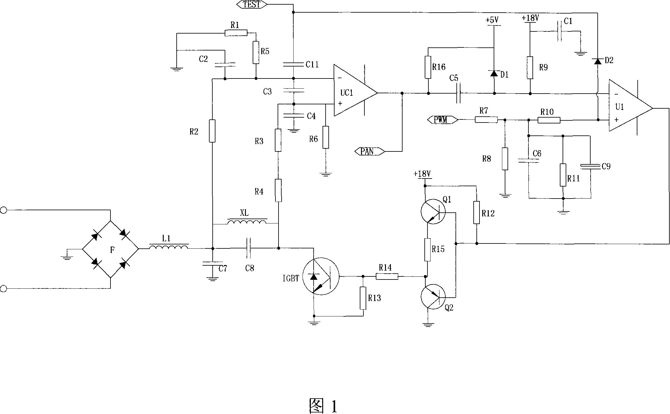 Synchronous control method and circuit of electromagnetic stove