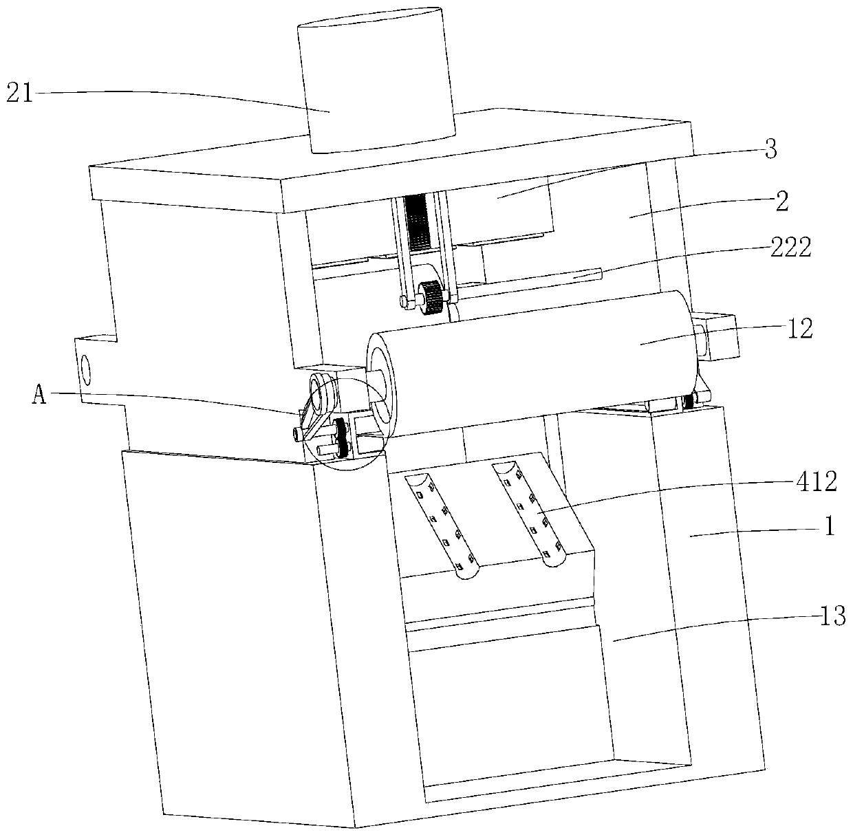 Aluminum piece automatic rolling device for camellia grafting