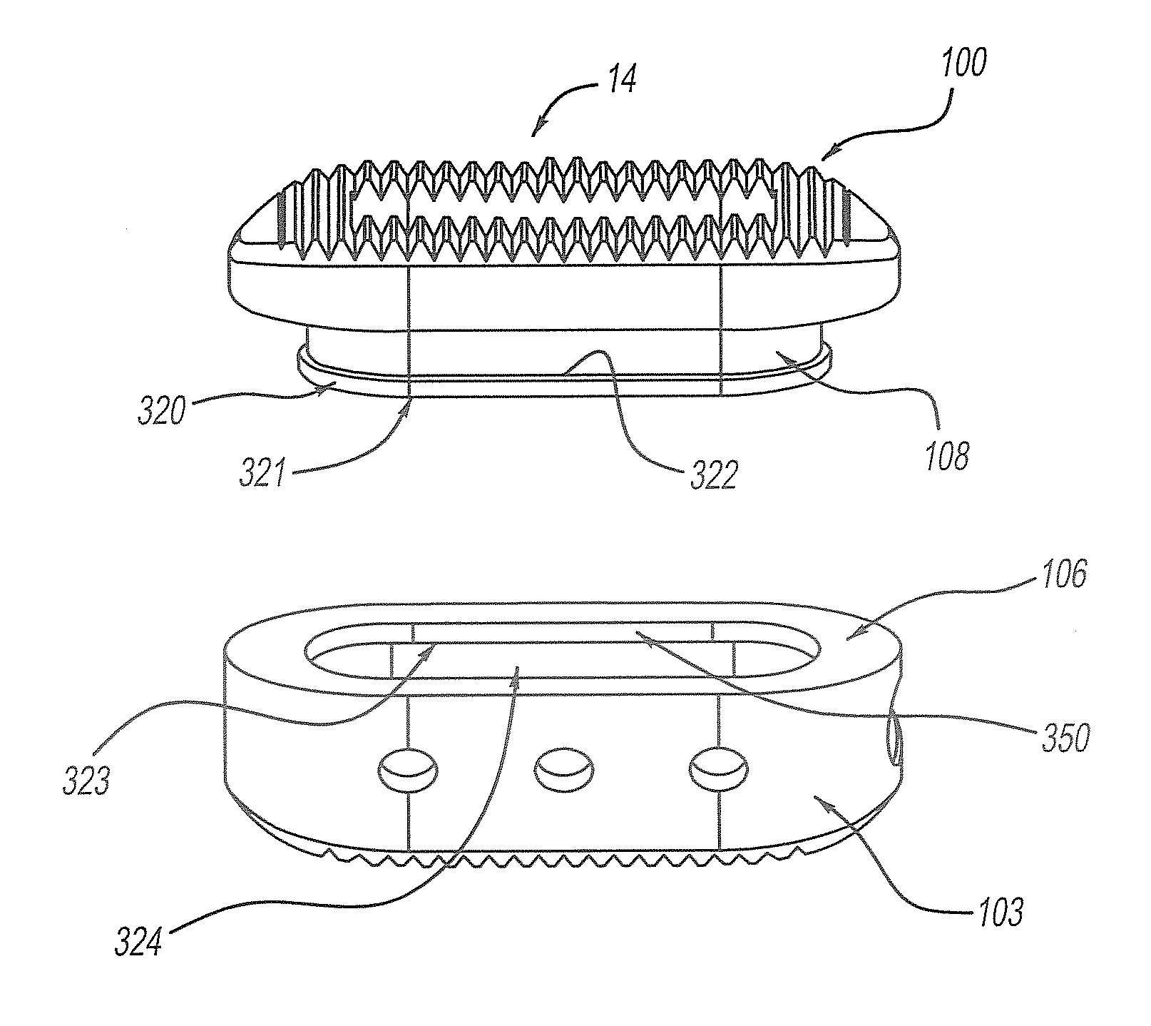 Load sharing interbody fusion device