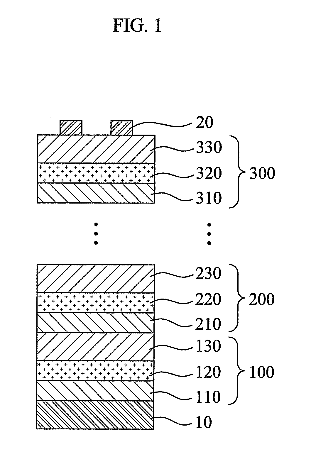 Nanodot electroluminescent diode of tandem structure and method for fabricating the same