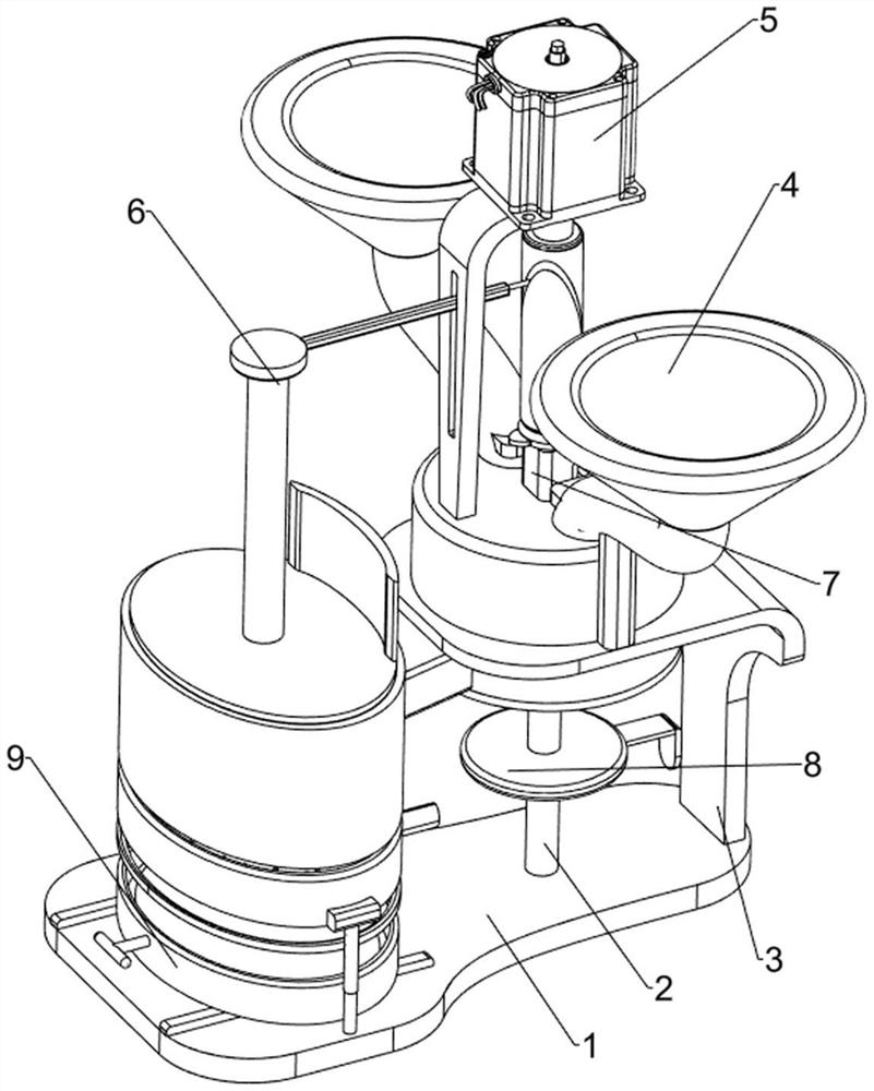 Particle extrusion device for modified starch processing