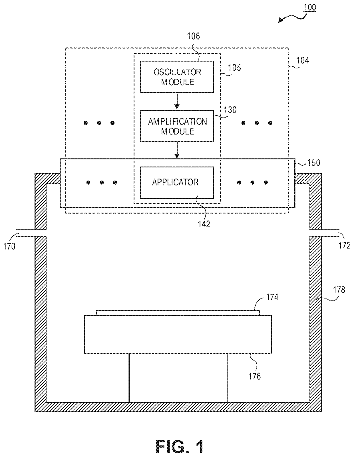 Monolithic modular high-frequency plasma source