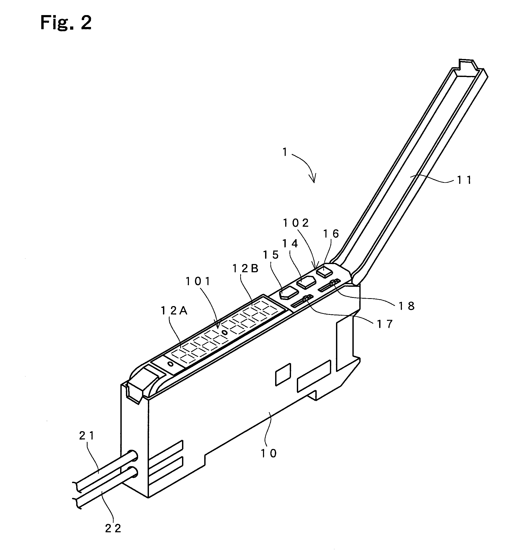 Photoelectric sensor and method for aiding checking of threshold