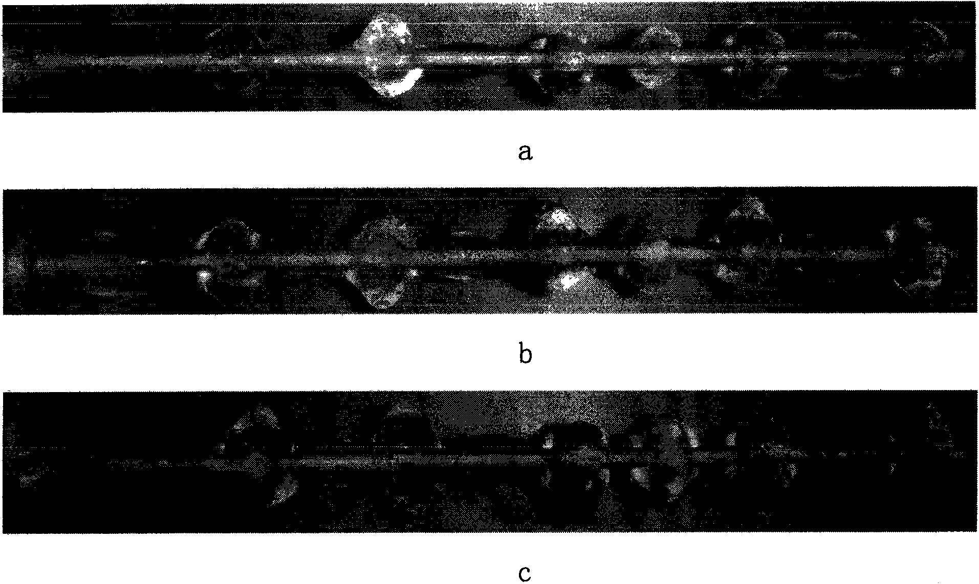 Method for preventing ice from covering surface of power transmission bare conductor