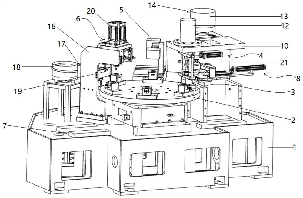 A starter planetary shaft automatic press-fitting device