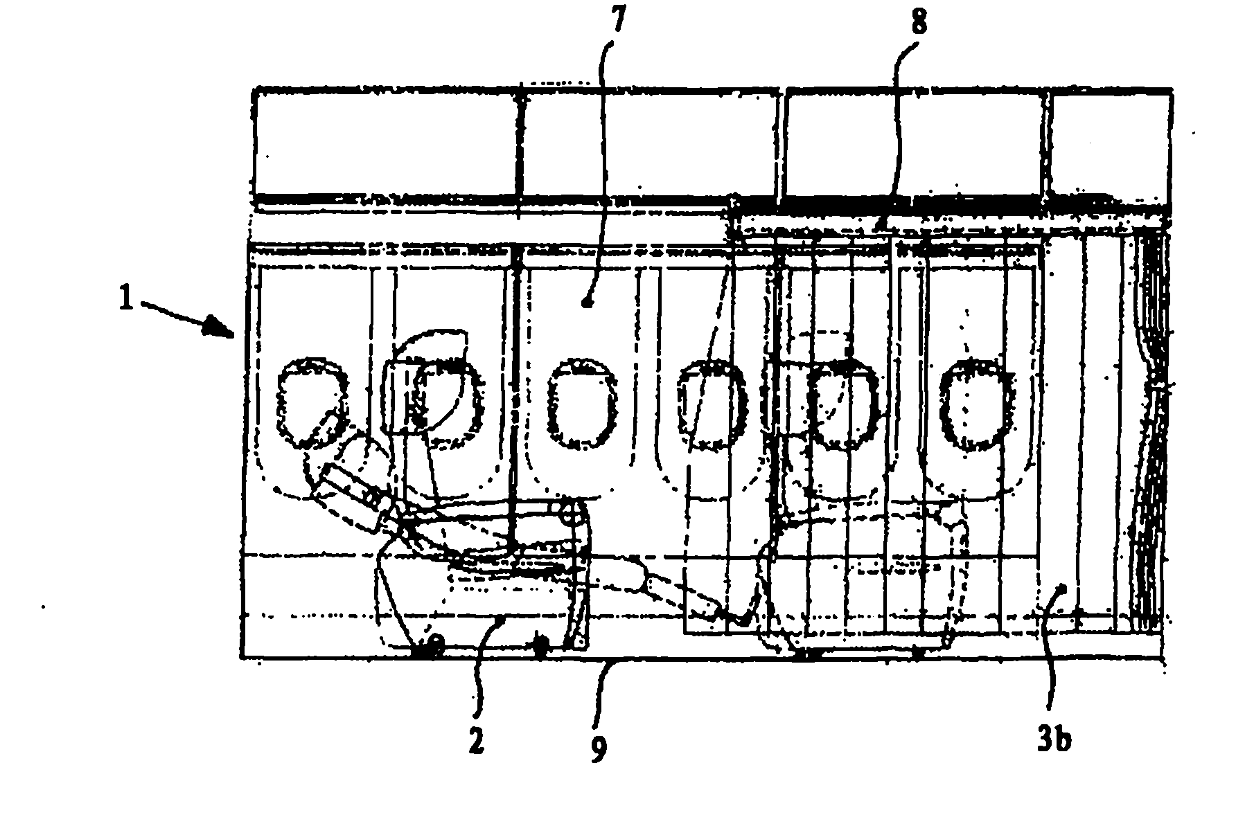 Screen for a passenger cabin