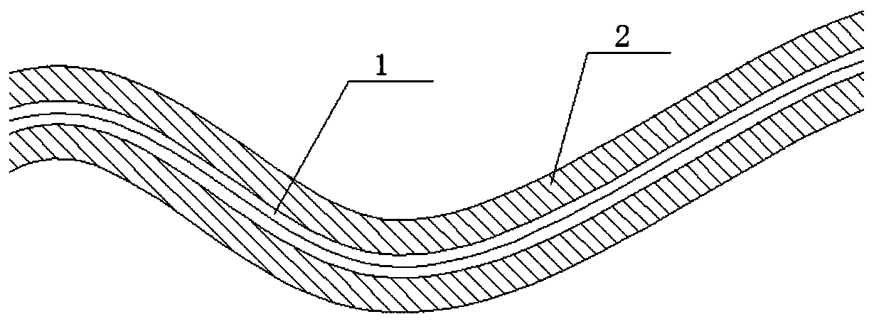 3D silica gel membrane with fabric layer and preparation method and application thereof