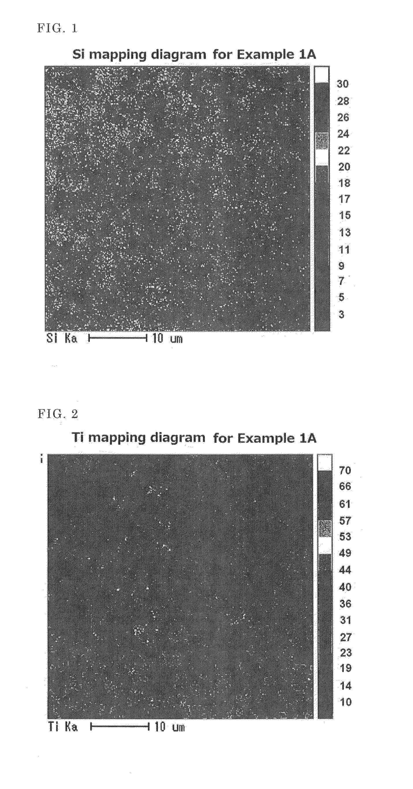 Composite particle, method of producing same, resin composition containing the particle, reflector formed from the composition, and light-emitting semiconductor device using the reflector