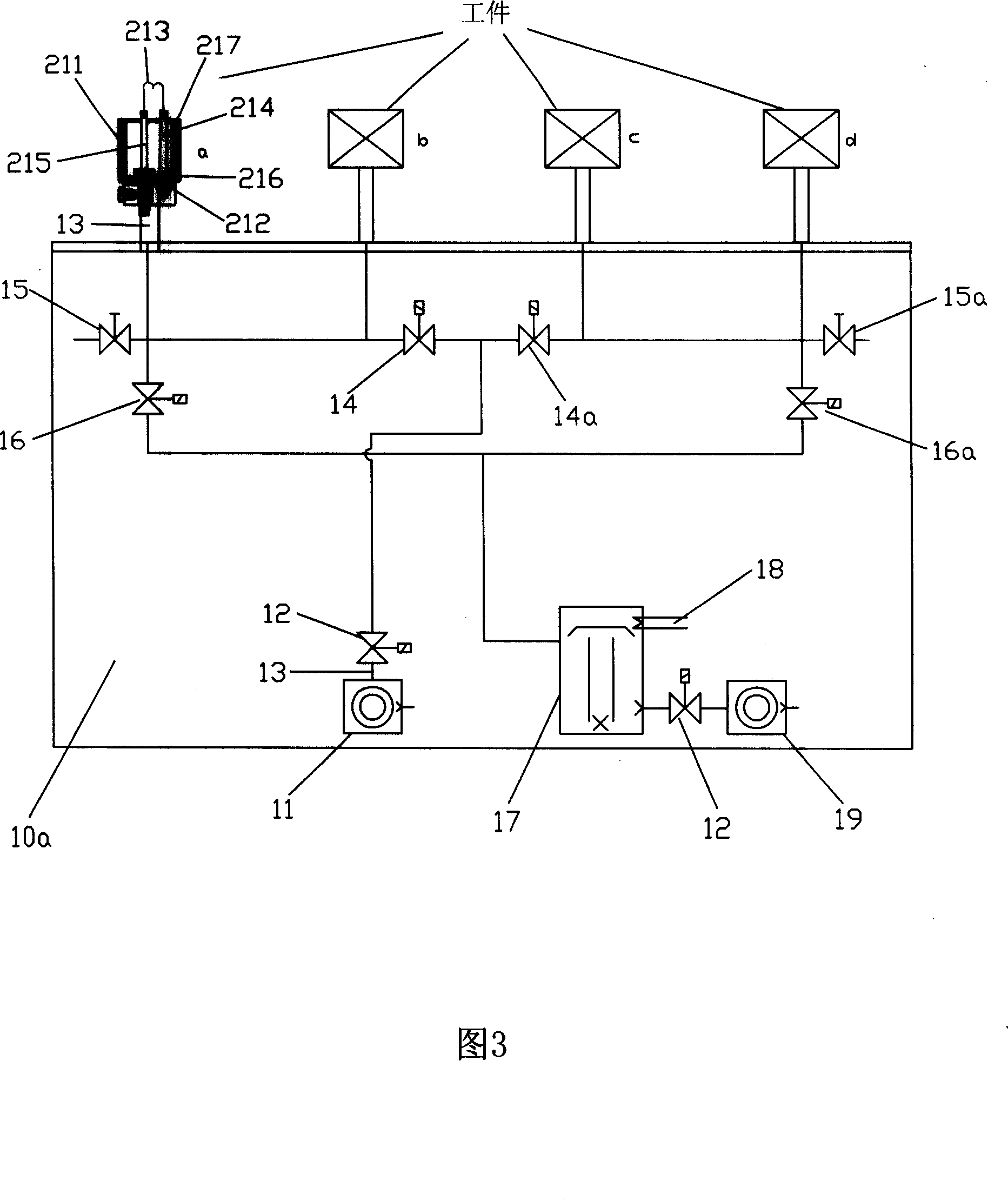 Vacuum inner film coating machine and using method thereof