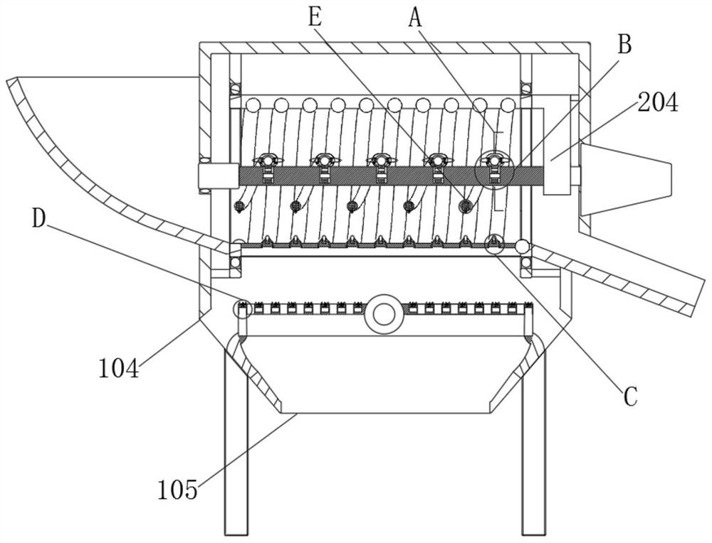 Glass screening device for construction waste