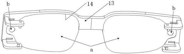 AR glasses and synchronous folding structure of optical-mechanical glasses legs of AR glasses