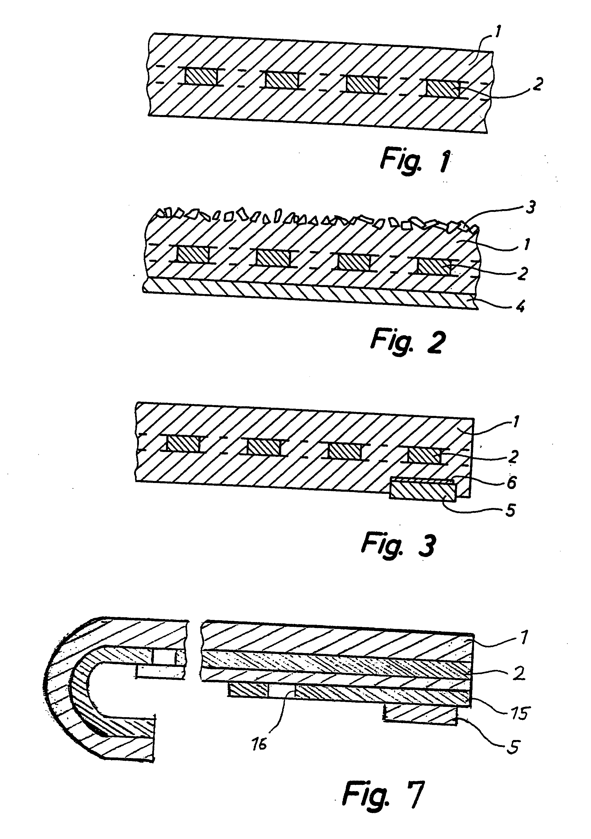 Plate-shaped cover material