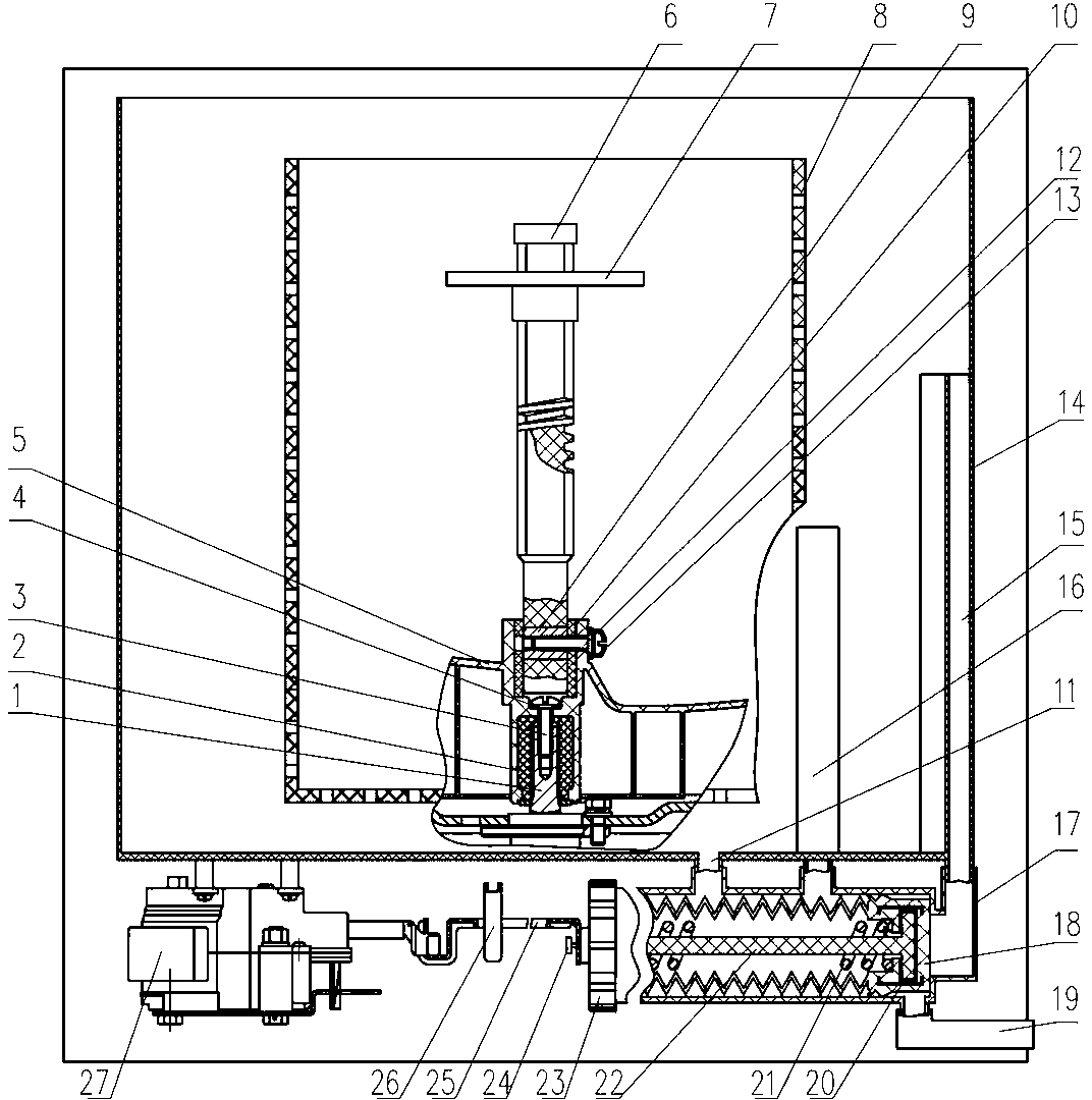 Full-automatic washing machine for removing fluff and suspended matters and washing method thereof