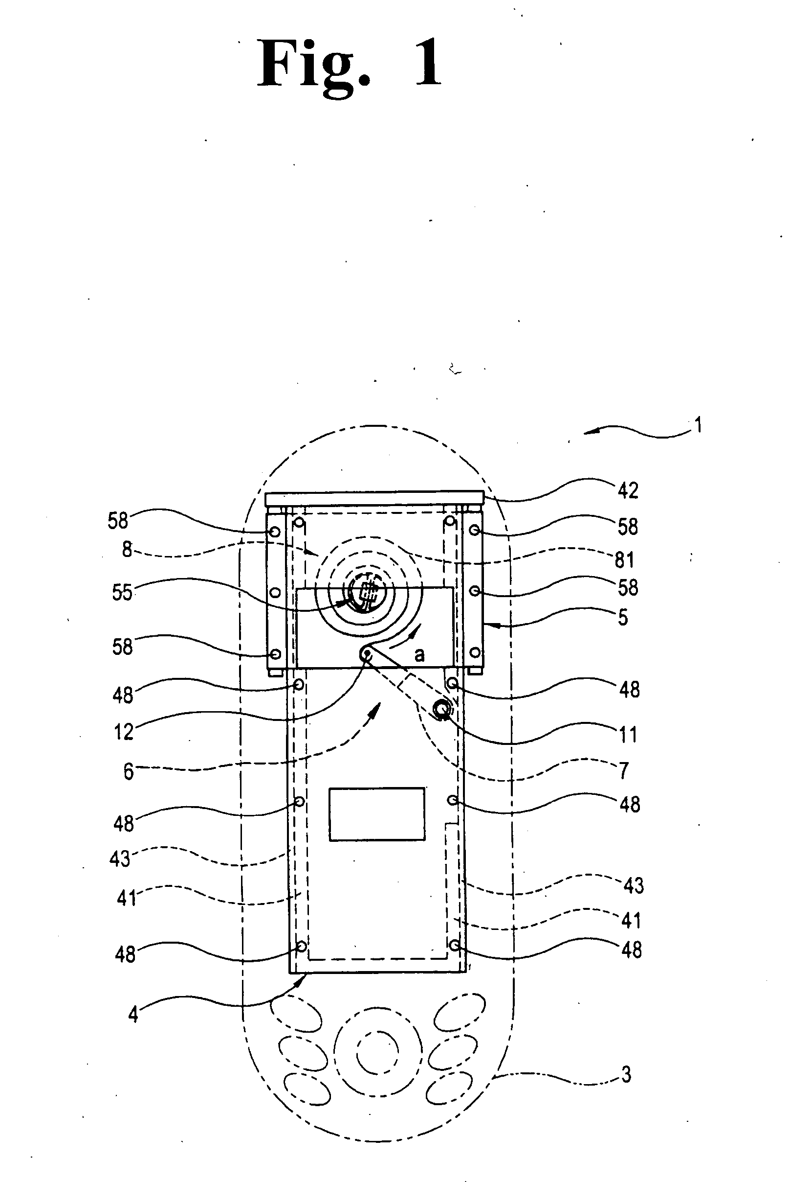 Slide mechanism of portable device and portable telephone