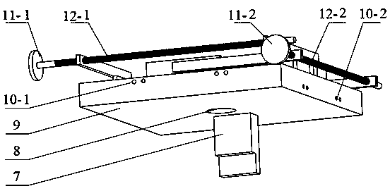 An embossing connection cross positioning clamping device and a method for assembling and disassembling test pieces